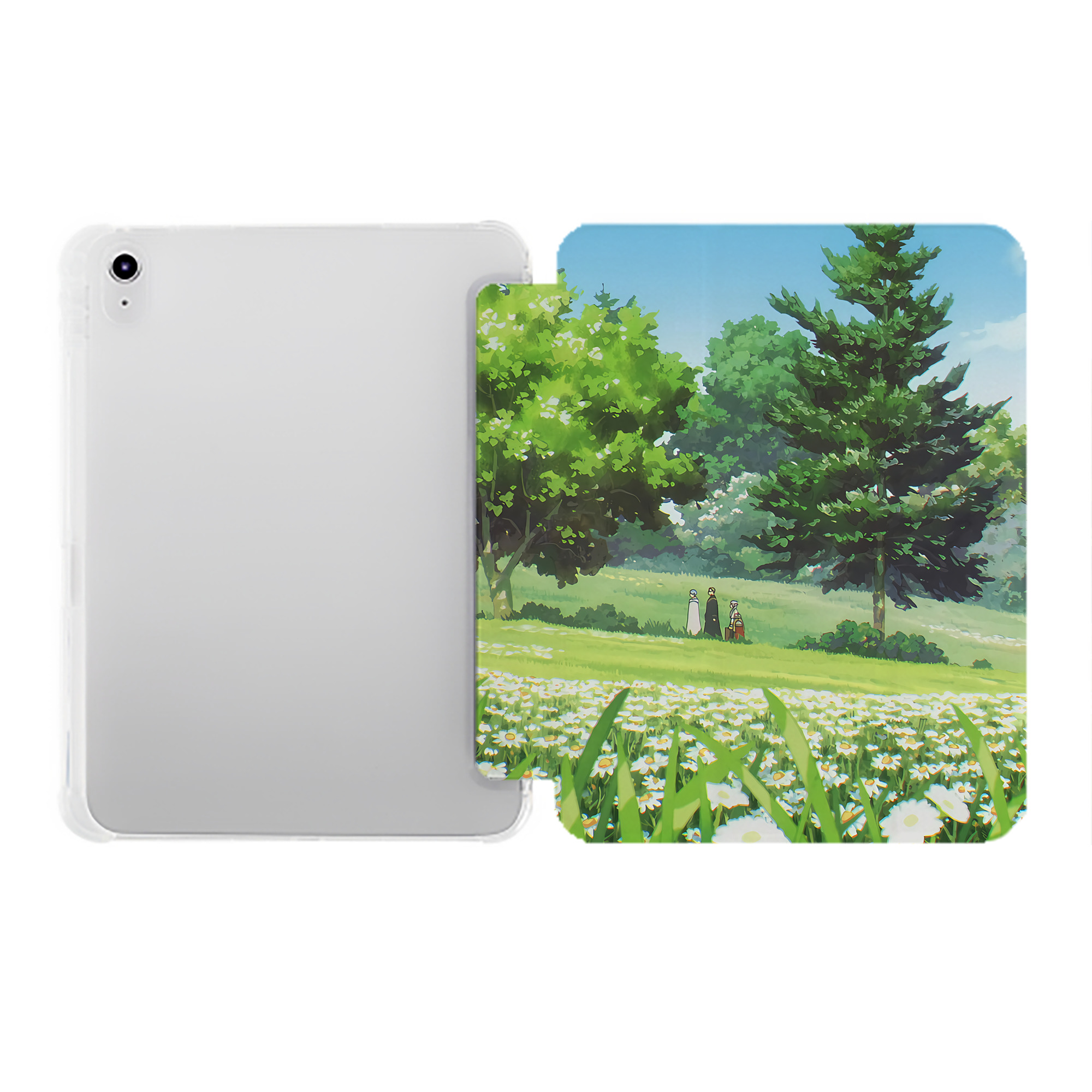 （画像用） 葬送のフリーレン Frieren IPad ケース ペン収納付き 三つ折りスタンド PUレザー×シリコン 対応機種9.5/10.5/10.9インチ